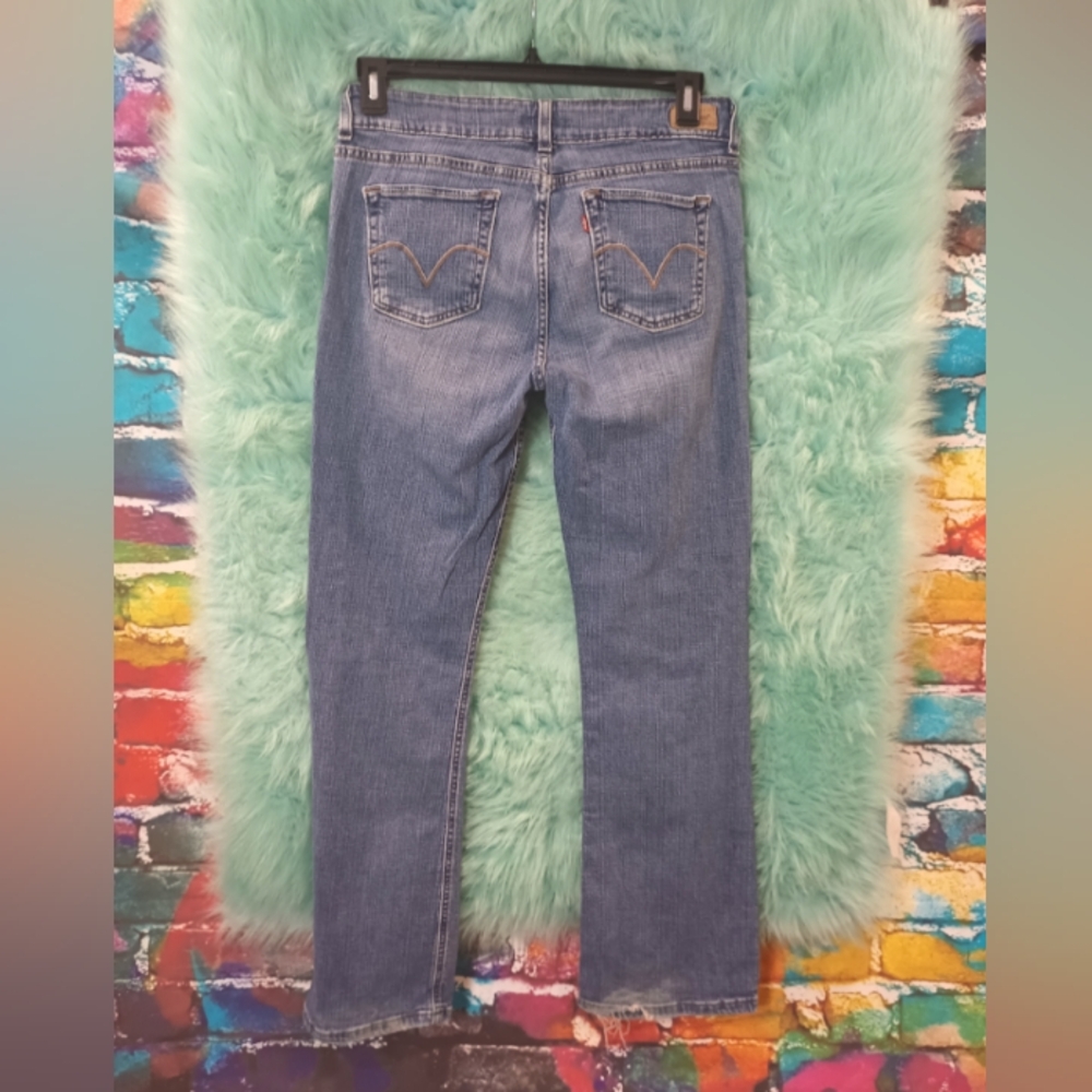 Levi's Blue Slender Bootcut 526 Jean Size 10 M - Picture 2 of 16